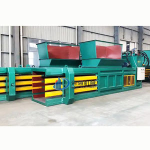 Zware Volautomatische Gesloten Uiteinde Handmatige Stropdas Horizontale Balenpers Met Transportband, Kartonnen <span class=keywords><strong>Compactor</strong></span> Voor Verkoop Gebruikt - Product Image 3