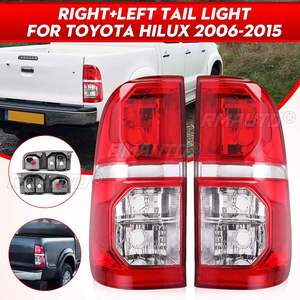 Par de Luces Traseras para Automóvil, Luz de Freno Trasera, Luz de Reversa para Toyota Hilux 2005 2006 2007 2008 2009-2015, Accesorios para Automóvil - Product Image 1