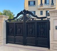 Extérieur personnalisé de haute qualité-Porte de jardin coulissante en métal Portes de jardin en aluminium Porte de jardin