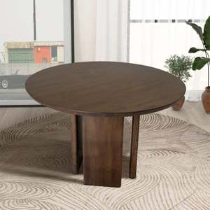 Modern Alden Round Solid Wood Eco-Friendly Durable Dining <b>Table</b> for Living Room Bedroom Kitchen - Product Image 5