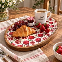 Assiettes et plateaux de service à motifs personnalisés pour Noël, vente en gros d'usine, très demandés pour la cuisine et l'accueil à domicile