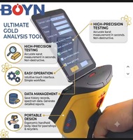 Analizador XRF Portátil BOYN EX5000, Probador de Oro Portátil, Espectrómetro Rápido No Destructivo para Aleaciones Metálicas con Detector SDD Rápido