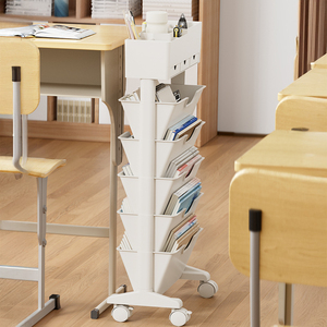 OEM/ODM Grande Capacité Porte-Livre Rack Organisateur avec Roue de Papeterie Stockage Muti Couche Enfants Étagère - Product Image 4