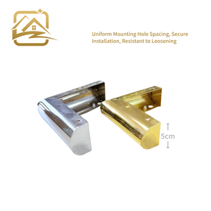 Sofa <b>Legs</b> Hardware Brass Curved Surface Sofa <b>Leg</b> Gold Sofa Decoration Metal Stainless L Shapes Sofa <b>Legs</b> - Product Image 3