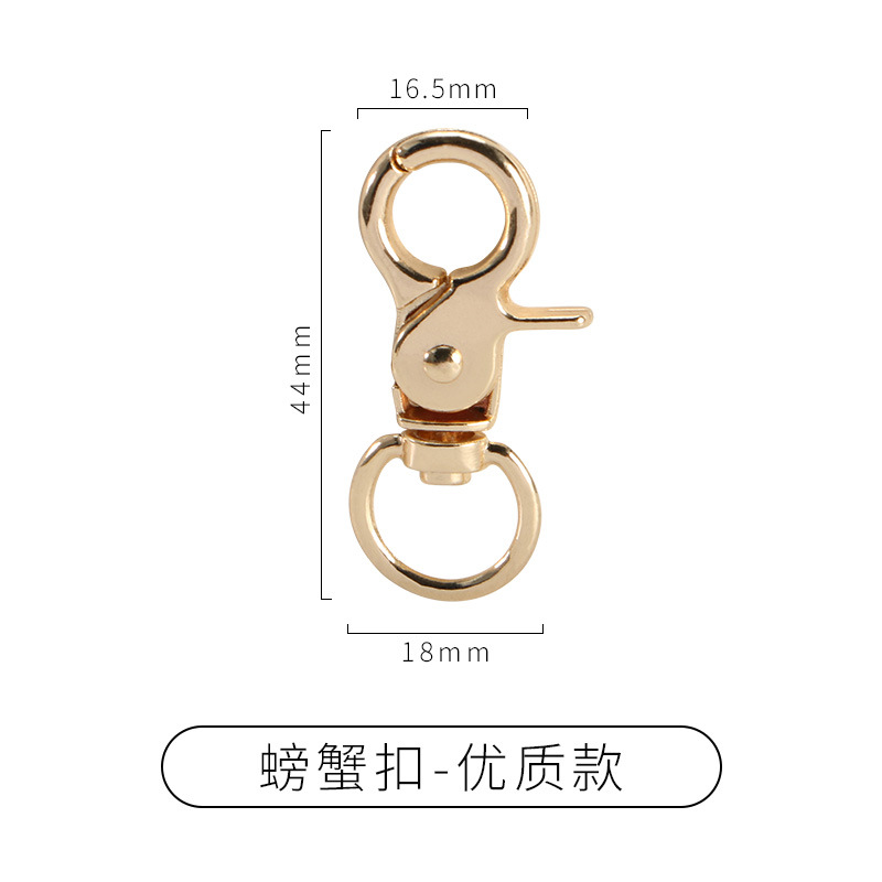 Boucle crabe (qualité premium) dorée