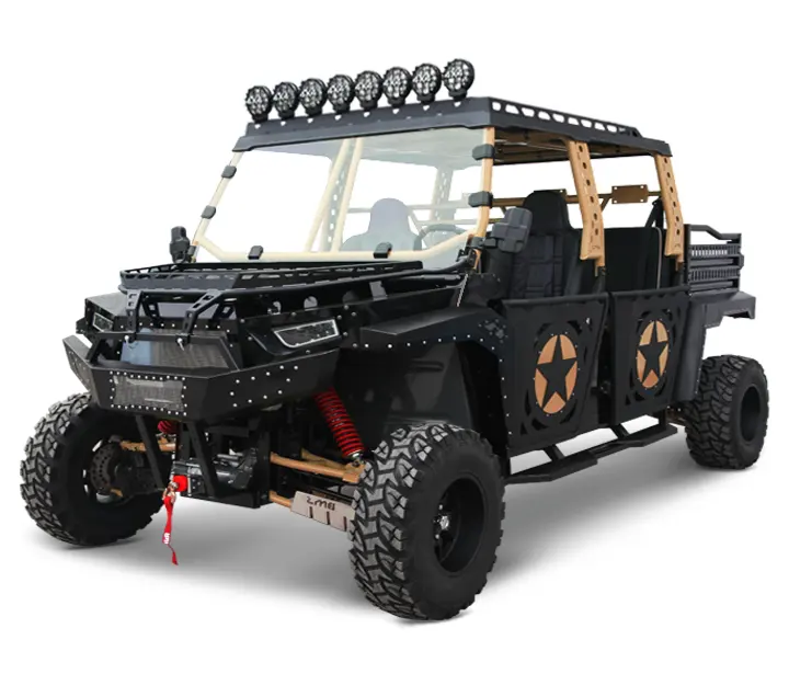 Fabrika fiyat 4x4 tekerlek 4 zamanlı su soğutmalı arazi aracı 3 koltuklar 6 koltuklar 1000cc tarım için çiftlik atv utv