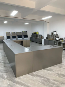 Commercial Food Grade Stainless Steel Coffee Milk Tea Shop Equipment Undercounter Bar Counter Front <b>Desk</b> Customizable Size Easy - Product Image 4