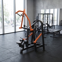 Machine de musculation commerciale circulaire Super Lat Pulldown à charge par plaques pour le renforcement du dos en salle de sport