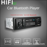 Radio para Camión y Auto de 12V/24V con Bluetooth, Reproductor de MP3 y CD, Puerto USB, Control por Voz y Pantalla de Reloj - 1 Año de Garantía