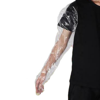 Bétail de chèvre de race pure guantes palpacion bovinos long gant vétérinaire