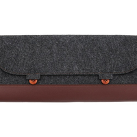 Étui de voyage pour clavier en feutre vente en gros Sacs pour clavier sans fil simples Étui de transport gris foncé anti-rayures doux