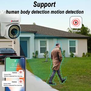 Caméra réseau IP PTZ couleur Anxinshi à prix d'usine, vision nocturne couleur, audio bidirectionnel, détection humaine - Product Image 5