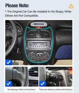 Radio Multimedia para Auto con Pantalla de 7 Pulgadas, Reproductor de Video, CarPlay Inalámbrico y Android Auto para <span class=keywords><strong>PEUGEOT</strong></span> 206/206CC/206SW (2000-2008) - Product Image 4