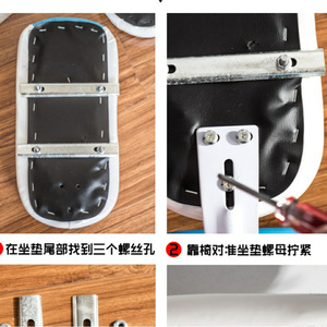 Asiento Trasero para Bicicleta con Respaldo, Cojín de Espuma, Cómodo, Unisex, para Adultos, Azul, Negro, Rosa, Marrón - Product Image 3