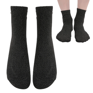 Chaussettes de thérapie de mise à la terre unisexe pour femmes et hommes avec fil d'argent conducteur, chaussures de mise à la terre pour un soulagement calme et un <span class=keywords><strong>bien</strong></span>-être - Product Image 1