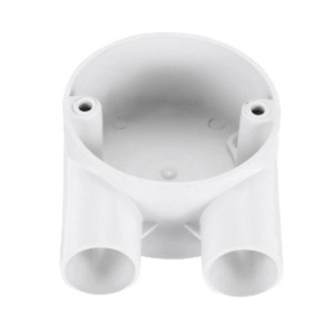 <span class=keywords><strong>PVC</strong></span>-Dekorative Elektroinstallationsfittings, tiefe 3-Wege-Quadrat-Verteilerdose, IP65-zertifiziert, 25x20mm, AS/NZS 2053 Standard, glatt, chemikalienbeständig - Product Image 1