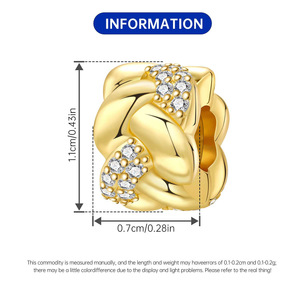 สร้อยข้อมือทองแดงสีขาวถักลูกปัดดีไซน์เฉพาะสุดหรู งานแฮนด์เมด DIY พร้อมจี้ห้อยแฟชั่นสำหรับผู้หญิง ขายดี - Product Image 6
