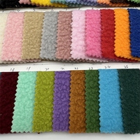 Tissu polaire 170 GSM 100% polyester PU double brossé en rouleau unique, respirant et coupe-vent, pour sacs, vestes, sièges de voiture, canapés et chaussures