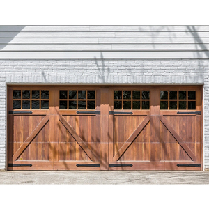 Porte de <span class=keywords><strong>garage</strong></span> sectionnelle automatique antivol à isolation thermique en <span class=keywords><strong>bois</strong></span> massif 16X8 aspect <span class=keywords><strong>bois</strong></span> de noyer <span class=keywords><strong>double</strong></span> porte de <span class=keywords><strong>garage</strong></span> - Product Image 3