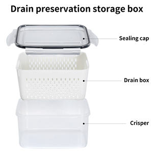 Ensemble de 16 récipients alimentaires en PP avec couvercles pour l'organisation de la cuisine, boîtes à lunch transparentes, ensemble de récipients hermétiques en plastique pour le stockage des aliments - Product Image 6