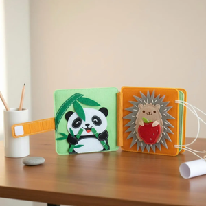 <span class=keywords><strong>Libro</strong></span> Sensoriale in Feltro Personalizzabile Ecologico per Natale, <span class=keywords><strong>Libro</strong></span> Montessori Silenzioso per Bambini - Product Image 2