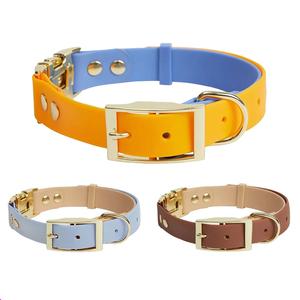 निर्माता कस्टम लक्जरी उच्च गुणवत्ता वाले वाटरप्रूफ स्टंक-प्रूफ त्वरित रिलीज समायोज्य pvc कोटिंग कुत्ते के लिए दो टोन रंग - Product Image 1