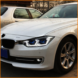 Faros Delanteros LED con Diseño OSS de Ojos Dorados para <span class=keywords><strong>BMW</strong></span> Serie 3 F30 F35 2013-2019, Proyector de Lente Láser Dual Directo, Conjunto de Faros DRL - Product Image 6