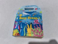 Livre d'activités Ocean pour les tout-petits de 1,5 à 3 ans, livre de voyage Montessori de 8 pages pour aider les tout-petits à trier et jouer tranquillement dans les voitures, les avions