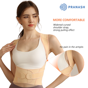 男女兼用黒通気性矯正ベルトクロスボーダー大人用ハンチバック子宮頸部脊椎シェイプ保護バック - Product Image 4