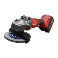 Meuleuse d'angle sans fil industrielle 9000 tr/min 100/125 mm, machine à polir à batterie, déclencheur, moteur sans balais haute puissance rechargeable