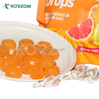 Bonbons durs fonctionnels sans sucre à l'acide ascorbique (vitamine C) OEM, saveur menthe, collagène et agrumes