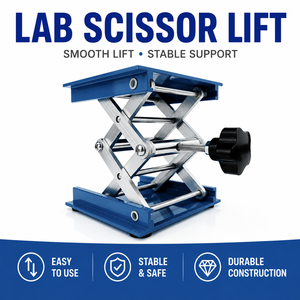 Plataforma elevadora manual de laboratorio en miniatura, elevador de tijera de acero inoxidable para ajuste de altura de instrumentos - Product Image 1