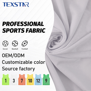 Tela de Malla Elástica Personalizada para Camisetas de Fútbol, Tejido Jacquard de Spandex y Poliéster para <span class=keywords><strong>Ropa</strong></span> - Product Image 4