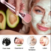 Pinceau professionnel pour masque facial végétalien, applicateur en silicone pour le maquillage, spatule, cuillère, outil