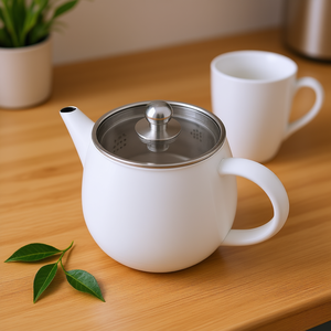 Bredemeijer Teapot Duet Eva 1L <b>With</b> <b>Filter</b> For Tea Brewing - Product Image 3