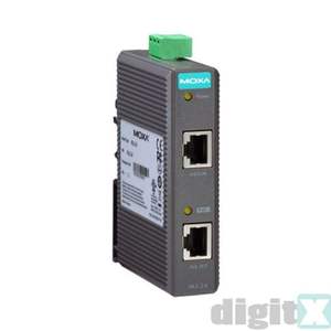 Moxa INJ-24-T Model 92200 <b>PoE</b> <b>Injector</b> Splitter Extender with 24V DC Input Ethernet Power Supply DIN Rail Mounting 2-Port - Product Image 3
