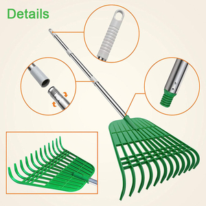 Ensemble d'outils de jardinage Râteau à feuilles Combinaison de sac à feuilles pour sol meuble Outils de jardinage Ensemble de râteau à feuilles de jardin - Product Image 3