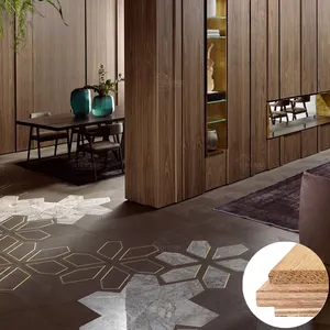 美国标准摩洛哥黑色树叶拼花木地板黄铜镶嵌木地板