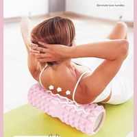 Rouleau de massage en mousse EVA creuse de 33 cm avec logo personnalisé, bâton de massage unisexe style griffe pour la relaxation musculaire, cadeau promotionnel de yoga