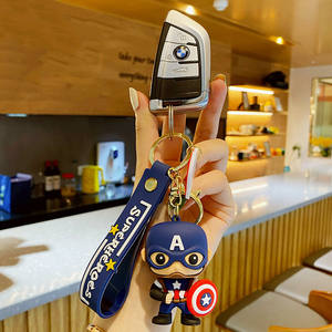 Porte-clés <span class=keywords><strong>Spiderman</strong></span> en PVC pour enfants, porte-clés de voiture, pendentif, poupée, cadeau promotionnel, vente en gros, nouveau produit - Product Image 4