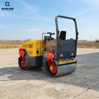 Compacteur routier à moteur diesel refroidi par eau hydraulique de 3 tonnes avec moteur diesel