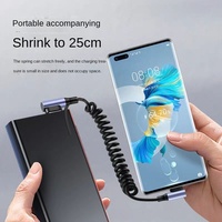 Usine directe 90 degrés enroulé USB a vers USB C câble 6A charge rapide transfert de données à Angle droit USB Type C câble court pour téléphone