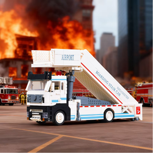 1926PCS Kids Building Blocks Construction <b>Toy</b> Original Mini <b>Vehicle</b> Car Boarding Car Airport Aircraft Children's Gift Assembled - Product Image 5