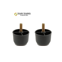 Pieds de meubles décoratifs YANYANG, haute qualité, vente en gros, pieds ronds en plastique H25mm pour armoire et canapé, accessoires