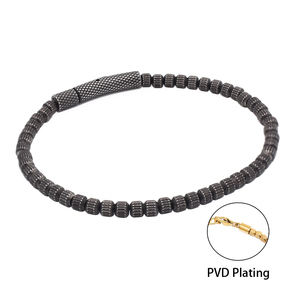 Cuenta de acero inoxidable negro Vintage para pulsera para hombre Joyas chapadas antiguas de moda para uso diario y Idea de regalo de fiesta - Product Image 4