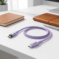 Câble USB-C tressé magnétique à charge rapide Toocki 240W PD, sans rayures, Type-C vers Type-C pour téléphones et tablettes iOS