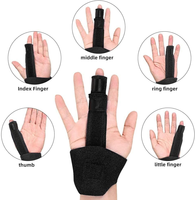 Attelle de protection sportive réglable pour doigts, soulagement de la douleur, usage médical, anti-entorse, support de protection pour poignet et doigts