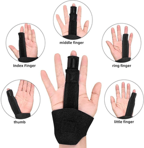 Attelle de protection sportive réglable pour doigts, soulagement de la douleur, usage médical, anti-entorse, support de protection pour poignet et doigts - Product Image 1