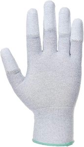 Guante de Seguridad Portwest A198 Antiestático y Transpirable de Malla con Recubrimiento de PU Antideslizante en las Puntas de los Dedos y Puño de Malla, ANSI Talla Grande - Product Image 3