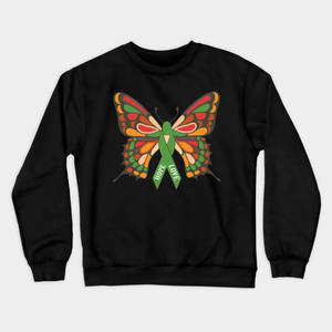 2025 Latest Design Solid Colour Custom Print <b>Butterfly</b> Crew Neck Sweatshirts Long <b>Sleeves</b> Cotton/Polyester for Adults Digital - Product Image 3